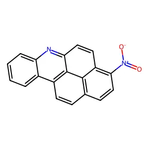 Naphth(2,1,8-mna)acridine, 3-nitro- structure