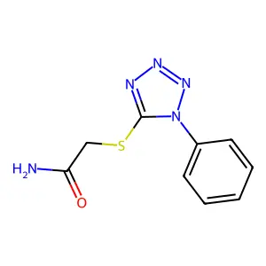2-(1-Phenyltetrazol-5-yl)sulfanylacetamide structure