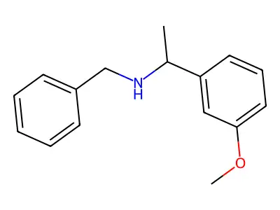 N-benzyl-1-(3-methoxyphenyl)ethanamine structure