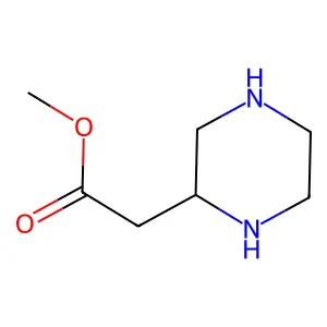 Methyl (R)-2-(piperazin-2-yl)acetate structure
