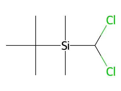tert-Butyl(dichloromethyl)dimethylsilane structure