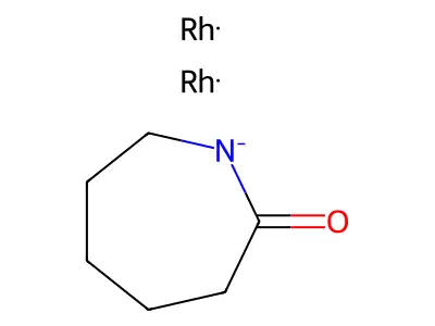 Azanidacycloheptan-2-one;rhodium(2+) structure