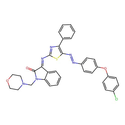 C34H27ClN6O3S structure