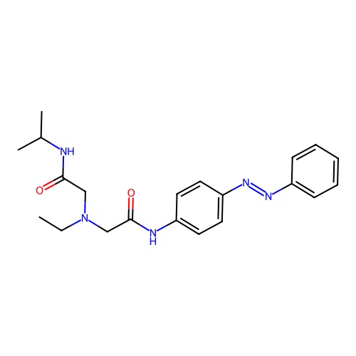 2-(Ethyl{2-oxo-2-[4-(phenyldiazenyl)anilino]ethyl}amino)-N-(2-propanyl)acetamide structure