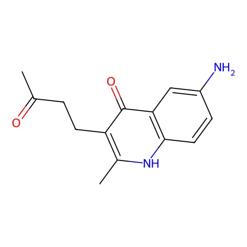 4-(6-Amino-4-hydroxy-2-methyl-quinolin-3-yl)-butan-2-one structure