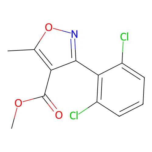 Methyl 3-(2,6-dichlorophenyl)-5-methylisoxazole-4-carboxylate structure