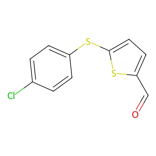 5-[(4-Chlorophenyl)sulfanyl]-2-thiophenecarbaldehyde structure
