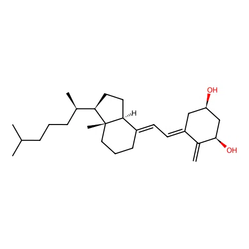 (5E)-1beta-hydroxyvitamin D3/(5E)-1beta-hydroxycholecalciferol structure