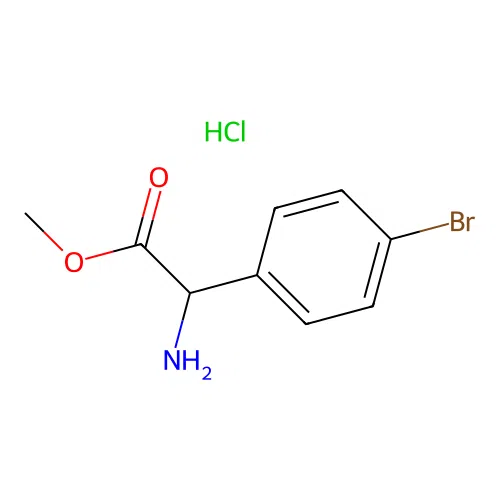 Methyl 2-amino-2-(4-bromophenyl)acetate hydrochloride structure