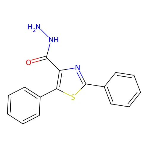 2,5-Diphenyl-1,3-thiazole-4-carbohydrazide structure