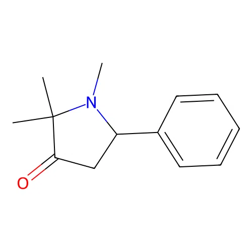 1,2,2-Trimethyl-5-phenylpyrrolidin-3-one structure