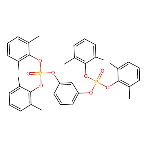 Phosphoric acid, P,P'-1,3-phenylene P,P,P',P'-tetrakis(2,6-dimethylphenyl) ester structure