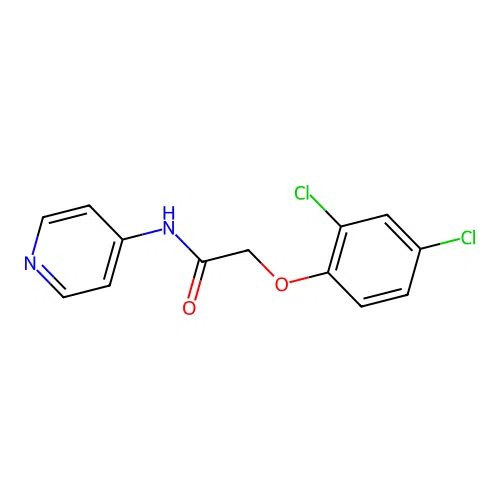 2-(2,4-dichlorophenoxy)-N-(pyridin-4-yl)acetamide structure