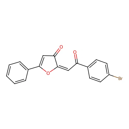 3(2H)-Furanone, 2-(2-(4-bromophenyl)-2-oxoethylidene)-5-phenyl- structure