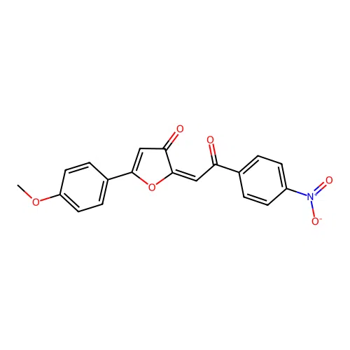 3(2H)-Furanone, 5-(4-methoxyphenyl)-2-(2-(4-nitrophenyl)-2-oxoethylidene)- structure