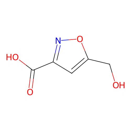 5-(Hydroxymethyl)-1,2-oxazole-3-carboxylic acid structure