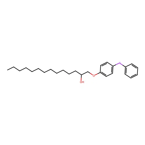 [4-(2-Hydroxytetradecoxy)phenyl]-phenyliodanium structure