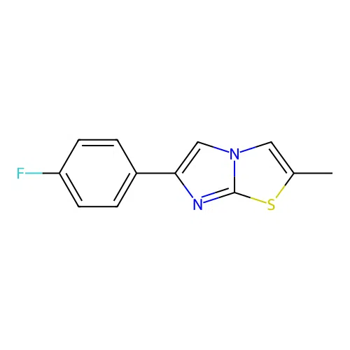 6-(4-Fluorophenyl)-2-methylimidazo[2,1-b][1,3]thiazole structure