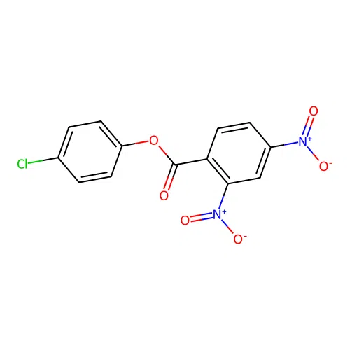 2,4-Dinitro-benzoic acid 4-chloro-phenyl ester structure
