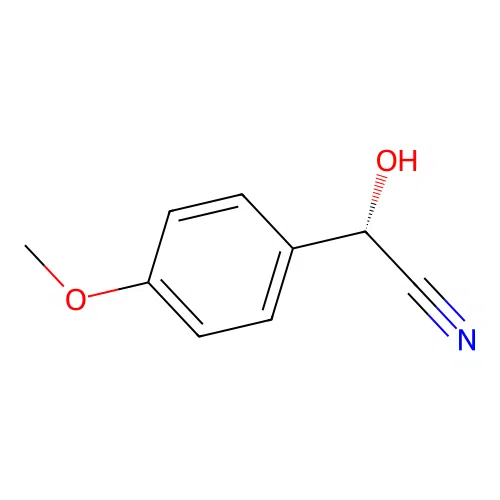 (S)-(4-Methoxyphenyl)hydroxyacetonitrile structure