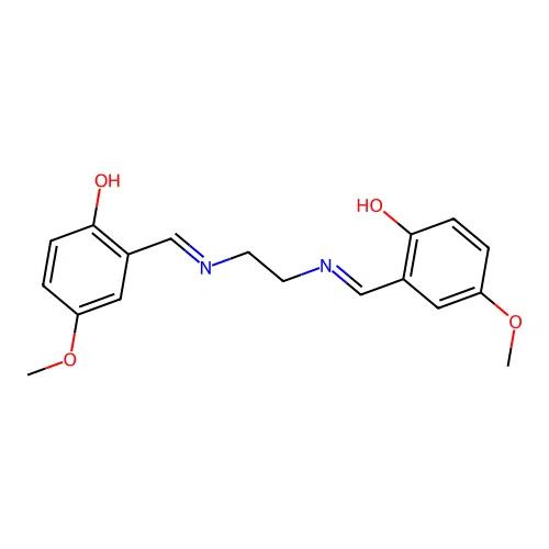 N,N'-bis(5-methoxysalicylidene)-1,2-ethanediamine structure