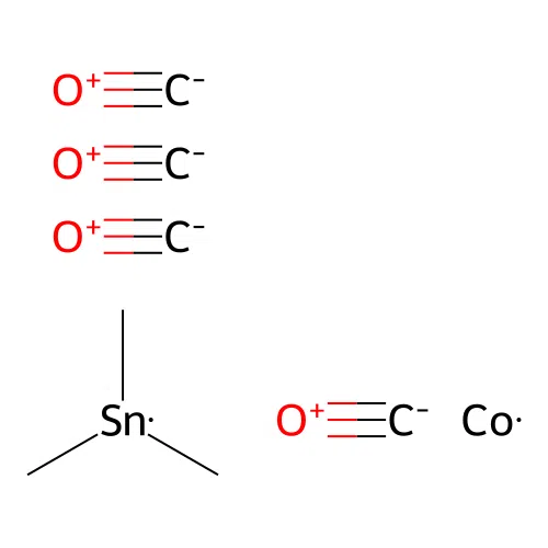 Cobalt, tetracarbonyl(trimethylstannyl)- structure