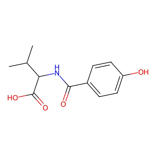 N-(4-hydroxybenzoyl)valine structure
