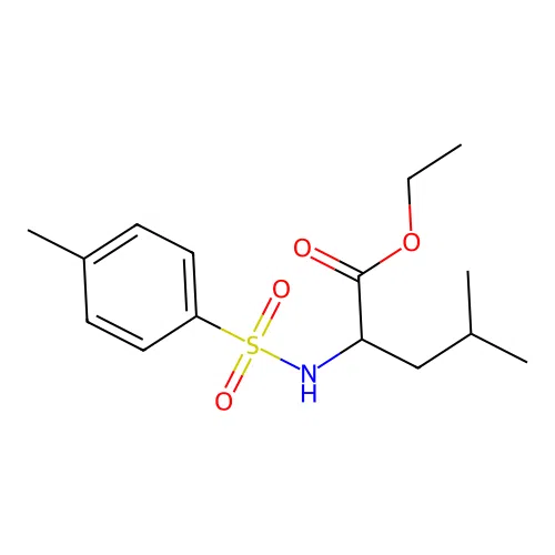 ethyl N-[(4-methylphenyl)sulfonyl]leucinate structure
