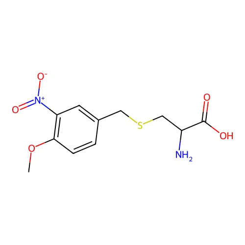 2-Amino-3-((4-methoxy-3-nitrobenzyl)thio)propanoic acid structure