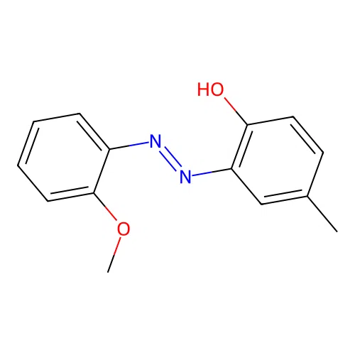 Phenol, 2-[(2-methoxyphenyl)azo]-4-methyl- structure