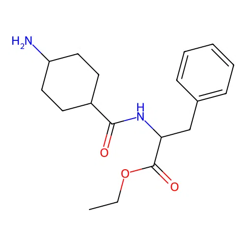 ethyl N-[(4-aminocyclohexyl)carbonyl]phenylalaninate structure
