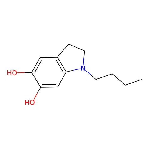 1-Butylindoline-5,6-diol structure