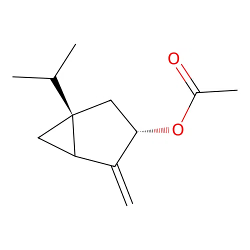 trans-Sabinyl acetate structure
