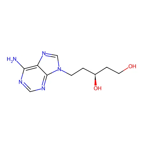 (3S)-5-(6-Aminopurin-9-yl)pentane-1,3-diol structure
