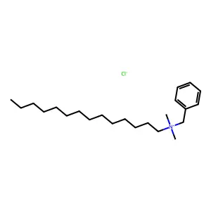 Benzyldimethyltetradecylammonium chloride structure
