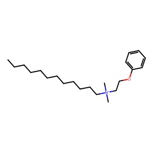 N,N-Dimethyl-N-(2-phenoxyethyl)-1-dodecanaminium structure