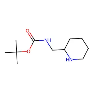 1,1-Dimethylethyl N-[(2R)-2-piperidinylmethyl]carbamate structure