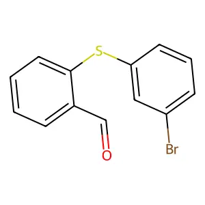 2-[(3-Bromophenyl)sulfanyl]benzaldehyde structure