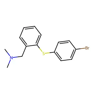 N-{2-[(4-bromophenyl)sulfanyl]benzyl}-N,N-dimethylamine structure