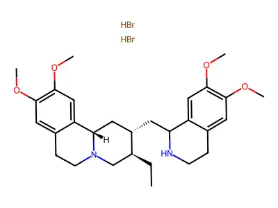 6',7',10,11-Tetramethoxyemetan--hydrogen bromide (1/2) structure