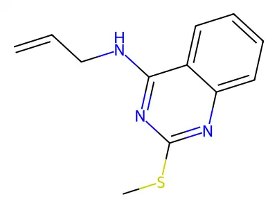 2-(Methylthio)-N-2-propen-1-yl-4-quinazolinamine structure