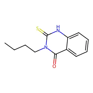 3-Butyl-2-mercaptoquinazolin-4(3H)-one structure