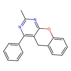2-Methyl-4-phenyl-5h-chromeno[2,3-d]pyrimidine structure