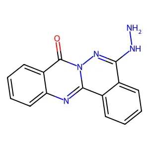 5-hydrazino-8H-phthalazino[1,2-b]quinazolin-8-one structure