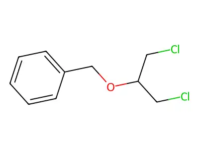 Benzene, [[2-chloro-1-(chloromethyl)ethoxy]methyl]- structure
