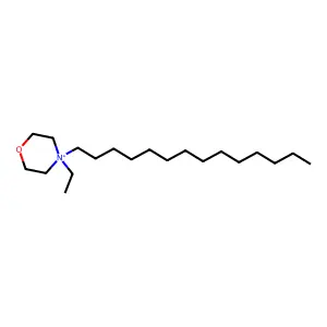 Morpholinium, 4-ethyl-4-tetradecyl- structure
