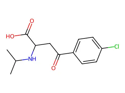 4-Chloro-alpha-((1-methylethyl)amino)-gamma-oxobenzenebutanoic acid structure