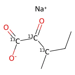 Sodium 3-methyl-2-oxopentanoate structure