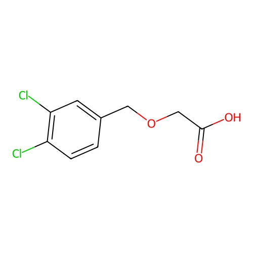 3,4-Dichlorobenzyloxyacetic acid structure