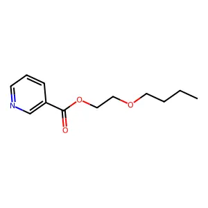 2-Butoxyethyl 3-pyridinecarboxylate structure